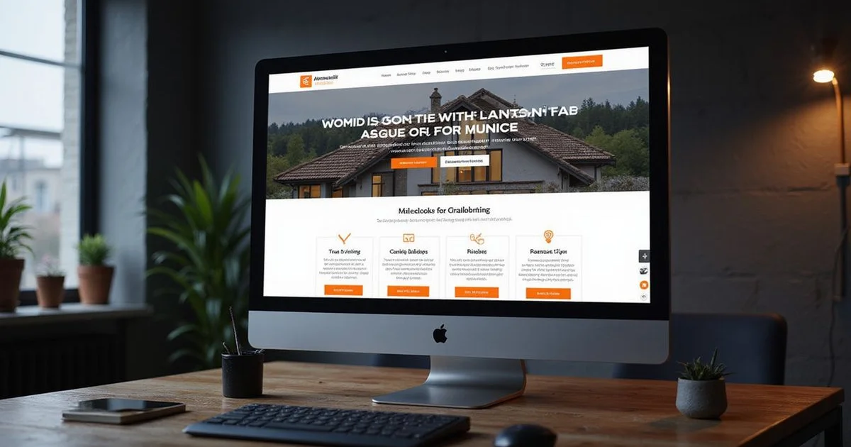 Roofing service page template that converts