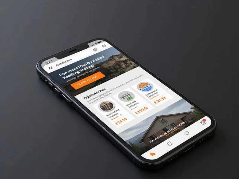 Roofing Website Design & Technical SEO example 1