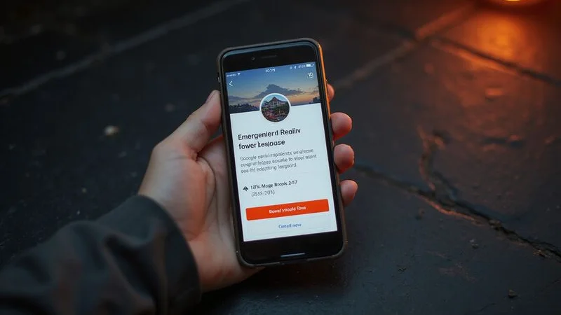 Google Business Profile storm damage post example for roofing company